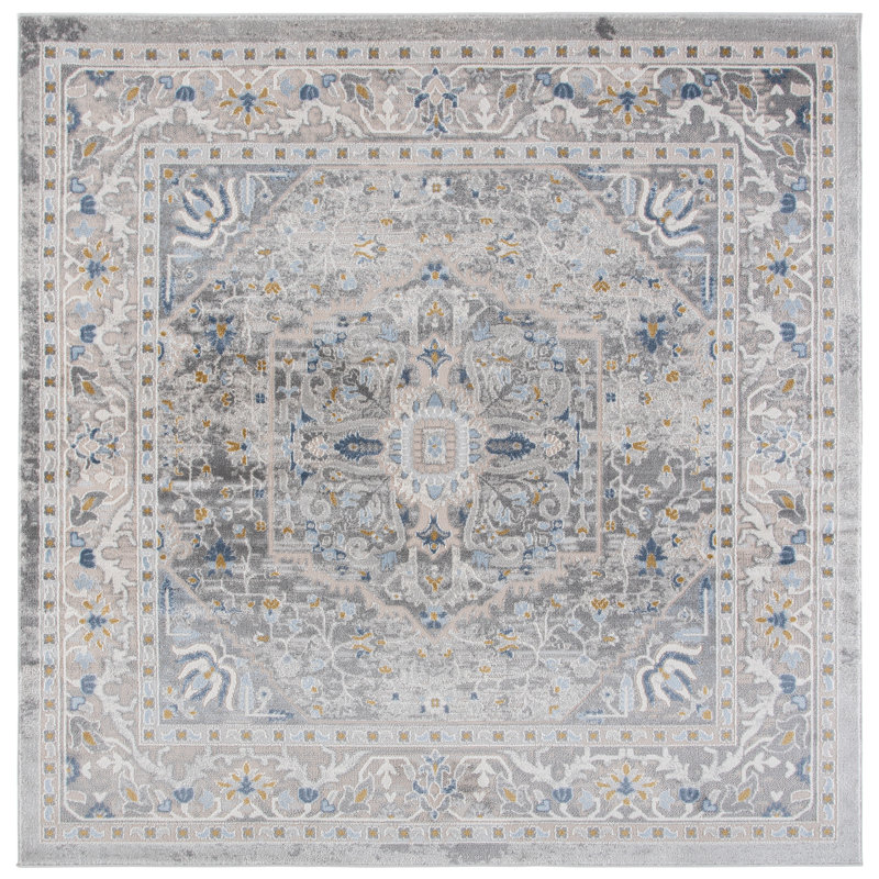 Palma 376 Performance Oriental Rug, 6'-7" X 6'-7" Square