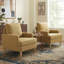 Fauteuil Clancy avec pieds en bois massif-116817610