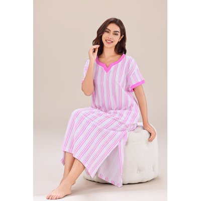 Ahniyah Cotton Blend Mid-Calf Bathrobe