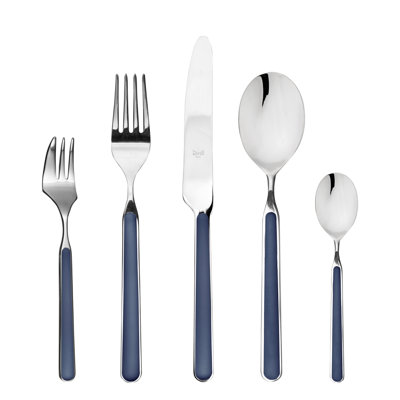 Fantasia Flatware Set with Cake Forks - 24 Pieces - Cobalt