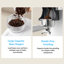 Machine à espresso semi-automatique pour la maison, compacte, extraction à chaud et à froid, mousseur à lait et broyeur intégré, tout-en-un