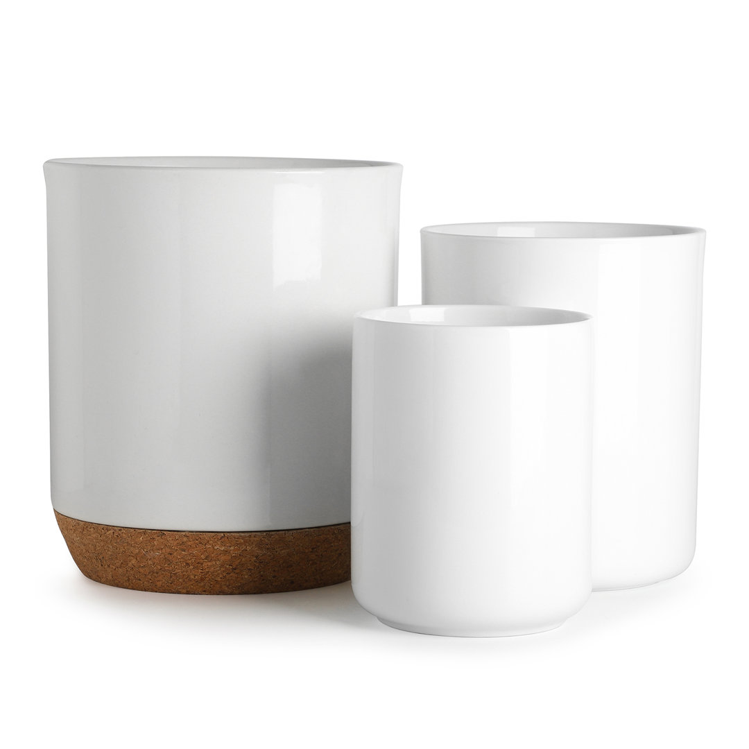 Ceramic / Porcelain Round Utensil Crock DOWAN