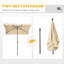 Britnei 198cm X 130cm Rectangular Tilt Market Parasol-454819984