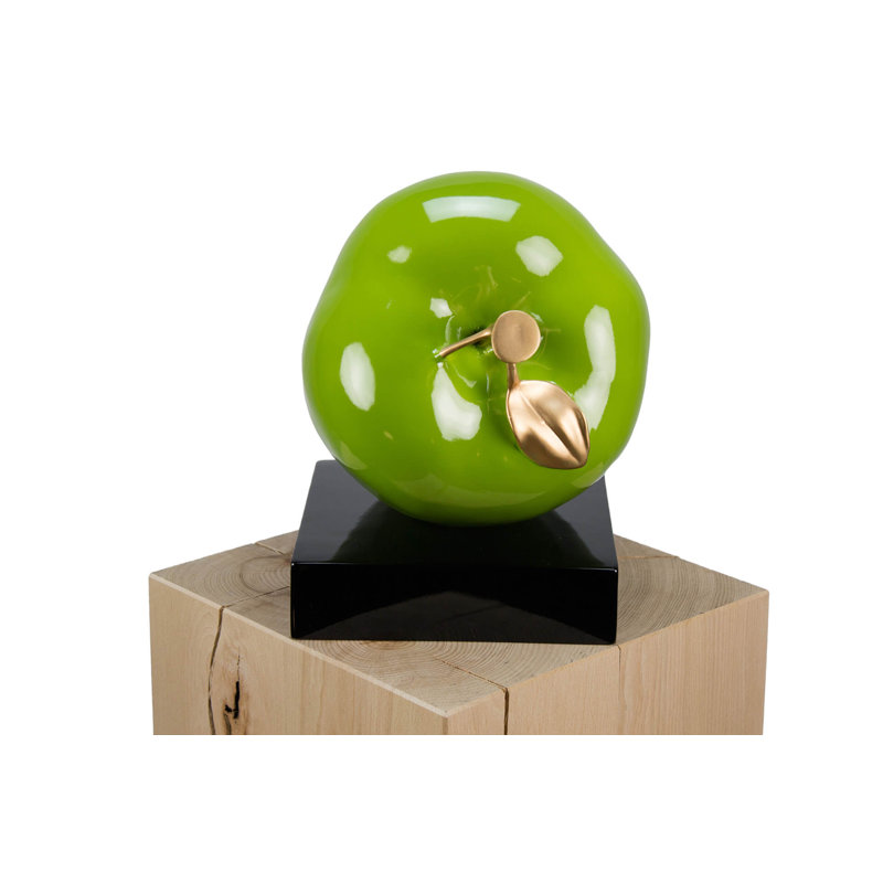 Seductive Temptation sculpture, Green/Gold