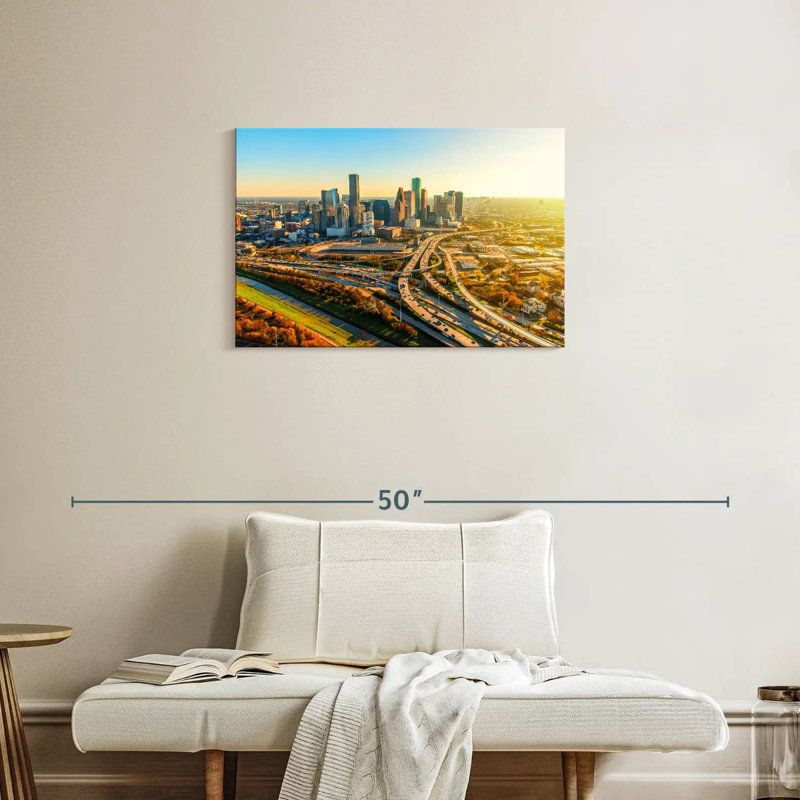 Sireci Golden Houston Highway, 20" H x 30" W