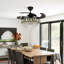 Modern 42" Crystal Ceiling Fan Light with Remote Control and Light Kit Included