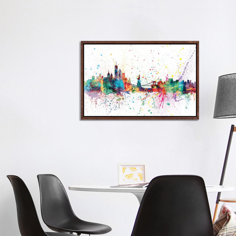 New York City, New York, USA by Michael Tompsett - Print on Canvas, 66.04 cm H x 45.72 cm W, Classic Wood Framed