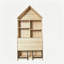 Bureau escamotable pliable avec tablettes de rangement et structure en fer