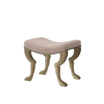 Nob Upholstered Accent Stool