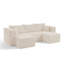 Canapé modulaire compact en velours côtelé modulaire compact avec un style minimaliste moderne
