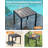 Latitude Run® Outdoor Side Table, Never-Rust Aluminum Patio Side Table ...