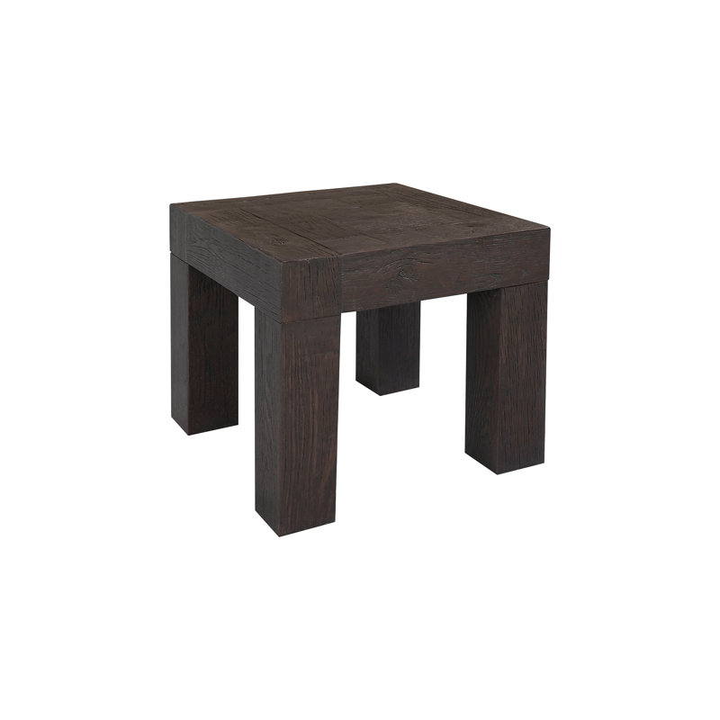 Evander Solid Wood End Table, Brown