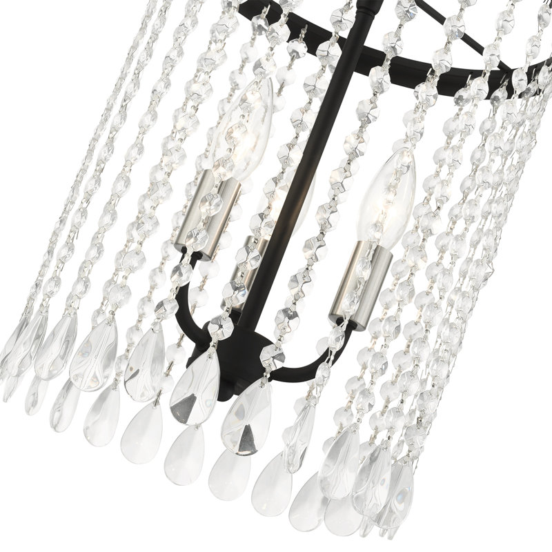 Lustre tambour 3 lumières classique, Noir