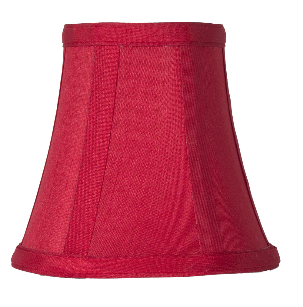 4.5'' H Silk Bell Candelabra Shade Red Barrel Studio® 