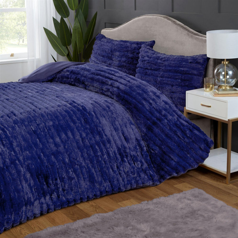 Polyester No Pattern [EU ONLY] Duvet Cover Set with Pillowcases Included, Blue, Single Duvet Cover + 1 Single Pillowcase
