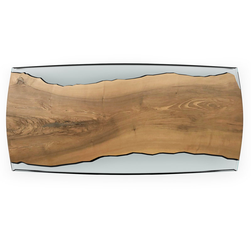 Signature Walnut Wood Dining Table, 42" W x 72" L