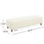 Repose-pieds confortable, blanc