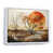White Floater Framed