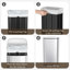 Poubelle à pédale, poubelle en acier inoxydable, poubelle à fermeture en douceur avec seau intérieur en plastique amovible, résistant aux empreintes digitales, poubelle à couvercle, combinaison pour la maison de cuisine-100738184-100742166