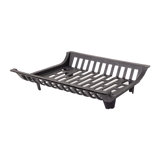 Modern Ember Essen Cast Iron Fireplace Log Grate | Heavy-Duty Fire Pit Cradle