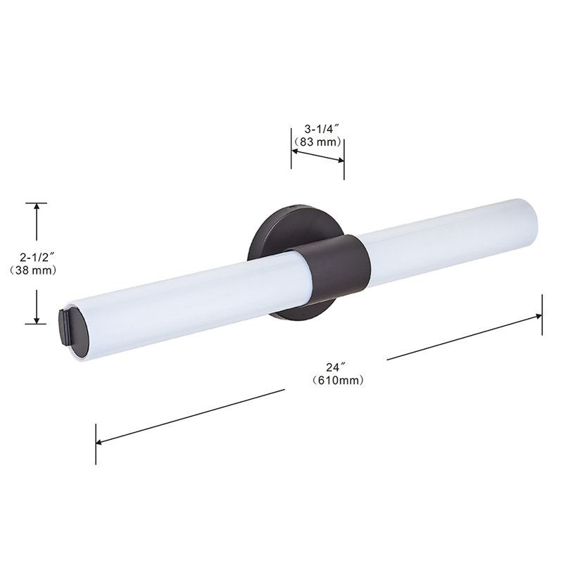 Chandresh Dimmable LED Vanity Light, Oil Rubbed Bronze