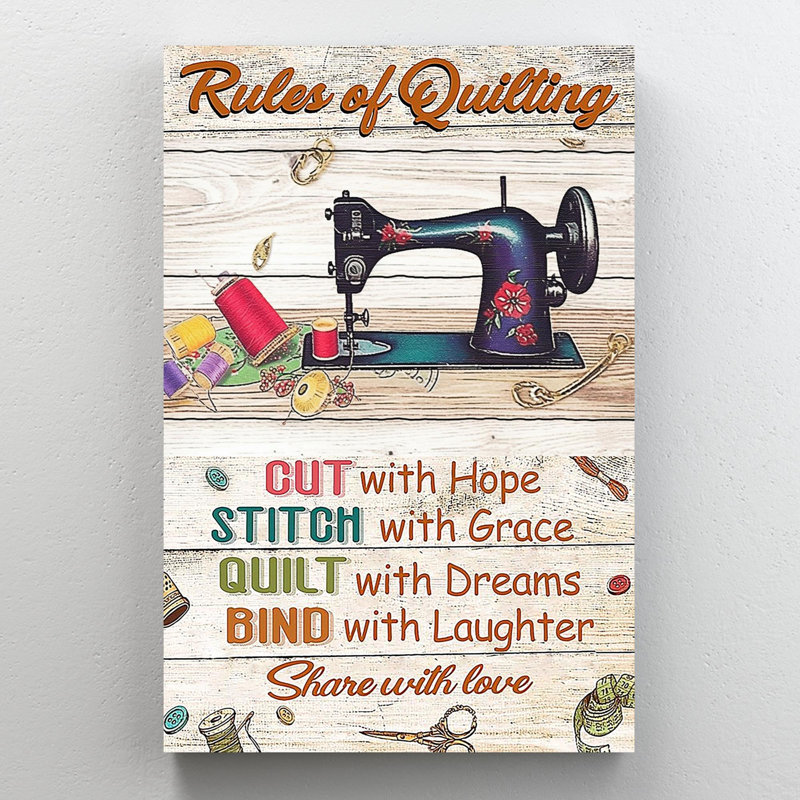 Rules Of Quilting, H 36 po x l 24 po x P 1,25 po