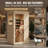 1-Person Far Infrared Sauna with Low EMF 1200W Heating Panels, Chromotherapy Lighting, MP3 Speakers, Tempered Glass Door, Indoor Home & Gym Sauna