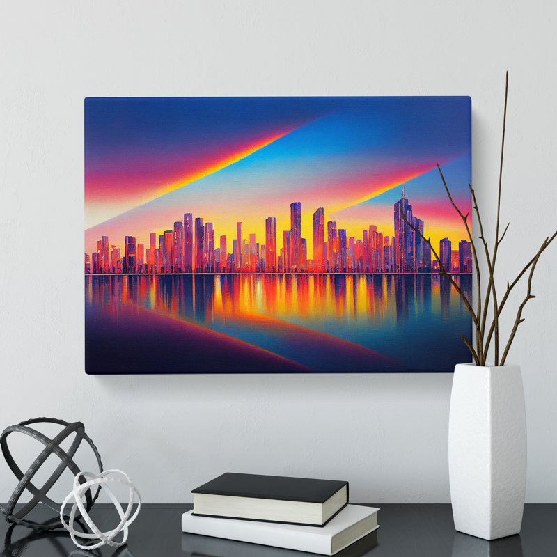 Royal City Skyline - Wrapped Canvas, 50cm H x 76cm W x 3cm D