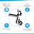 11" Universal Adjustable Height Shower Arm for Handheld Rain Shower Head
