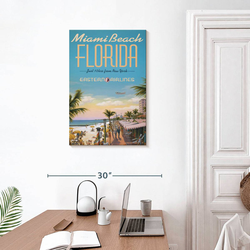 Aime Miami Beach, Floride, H 30 po x l 20 po