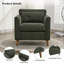 Chaise d'appoint rembourrée avec coussin Carlaya-407204197