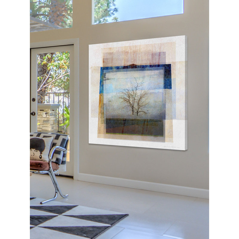« solitaire tree photomontage » par chris exercice, reproduction d’art sur toile tendue, H 32 po x l 32 po x P 1,5 po