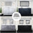 84 In. W X 22 D Double Bath Vanity With 34 Mirrors - Two Interior Cabinets, Fourteen Drawers For Engaging Storage Elegant