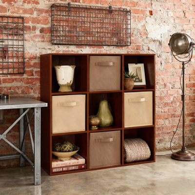 9-Cube Storage Organizer Shelf Unit With Adjustable Shelves, Heavy-Duty Cube Bookcase For Home Office Organization