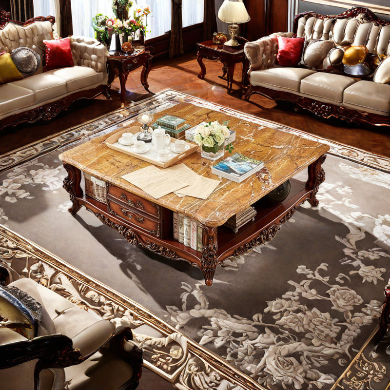 Table basse en marbre de style européen