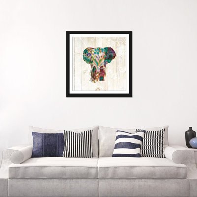 «Boho Paisley Elephant III», impression sur toile