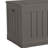 Suncast 50 Gallon Plastic Deck Box with Molded Lockable Feature for Home, Gray