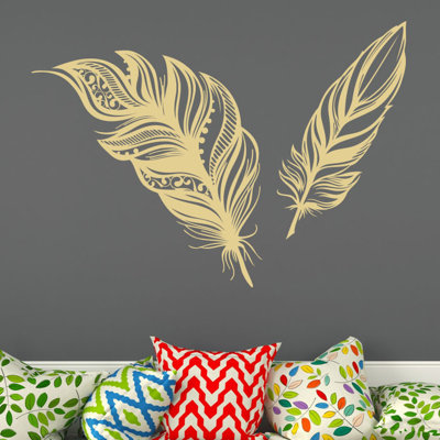 Adhésif décoratif plumes