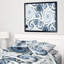 «White Spiral with Blue Fractal Art», reproduction d'impression sur toile tendue-26663849