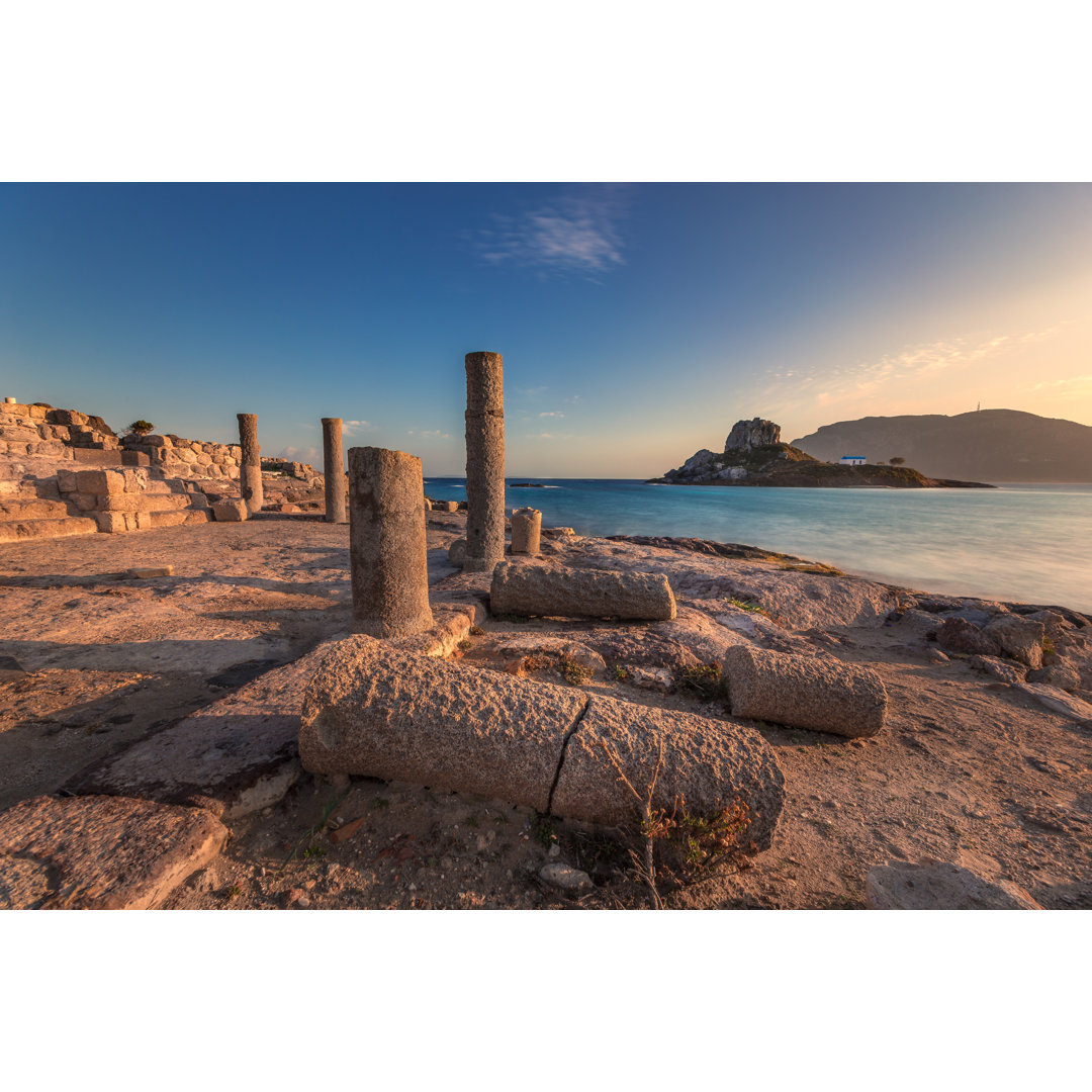 Leinwandbild Agios Stefanos Basilika, Kefalos, Insel Kastri, Kos, Griechenland