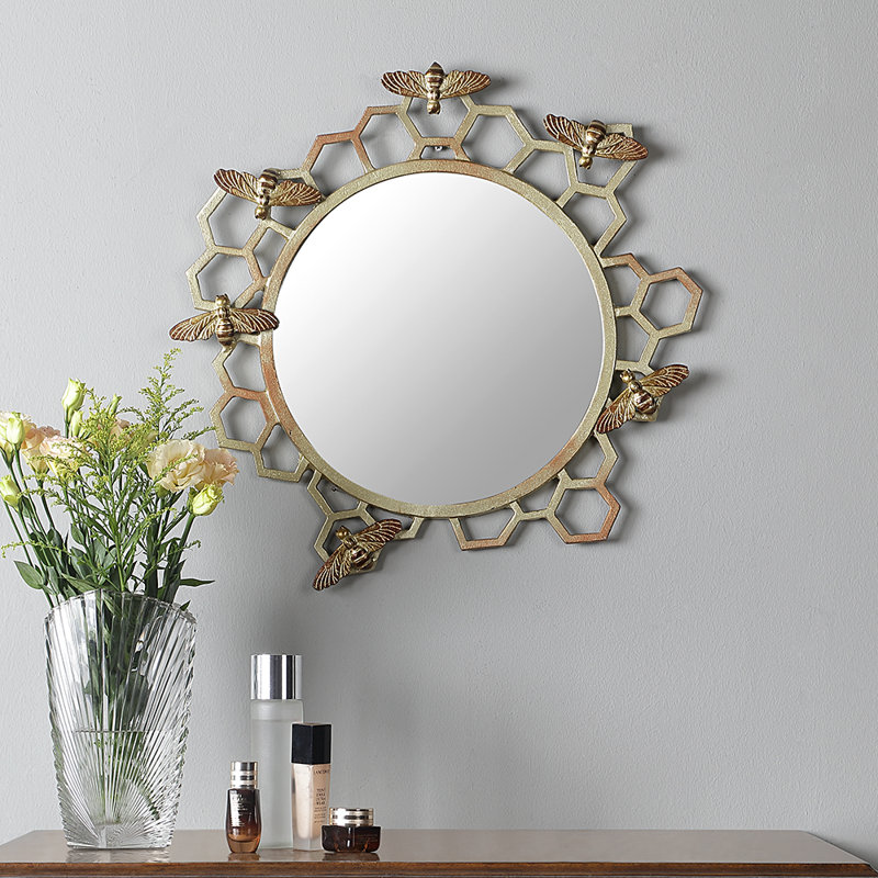 Miroir mural Honeycomb and Bee