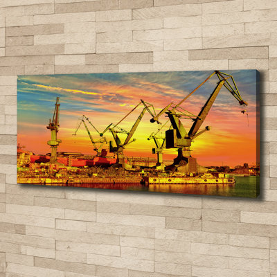 Shipyard In Gdansk - Wrapped Canvas Print