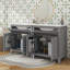 Ensemble de meuble-lavabo simple 60 po avec lavabo double 60 po-1293555846