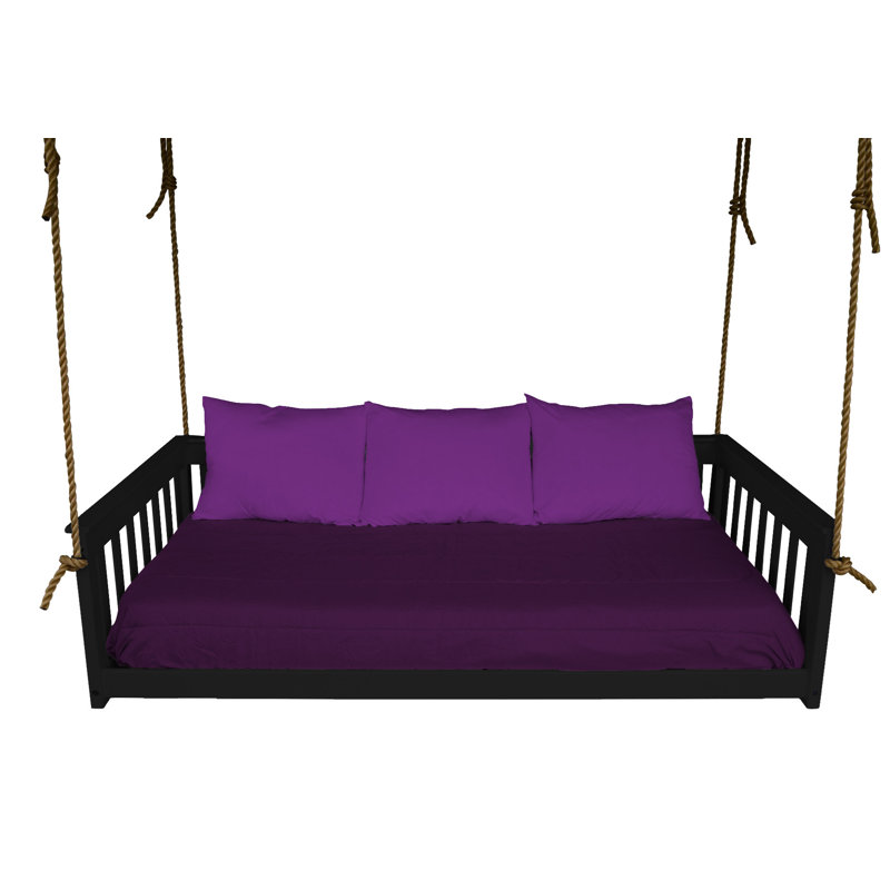Carol Solid Wood Daybed, Black, Twin