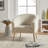 Dawson Boucle Barrel Chair With Metal Legs-1187788418