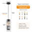 Luminaire suspendu cylindrique en cristal à 1 lumière Deimonas-136623926