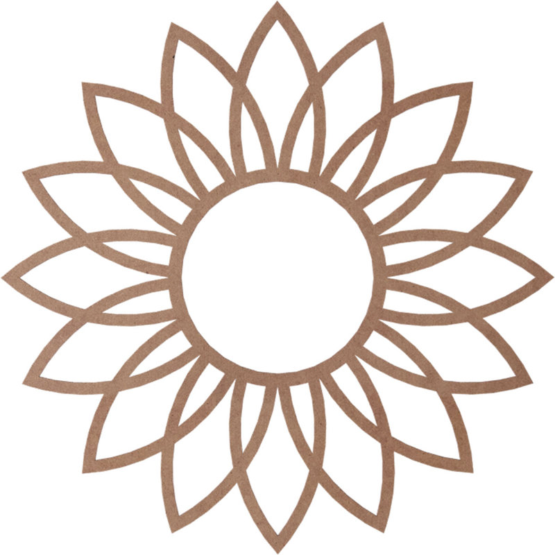Médaillon de plafond 28 "x 28" x P 9 3/4 "x P 3/8" Daisy, H 30 po x l 30 po x P 0,38 po