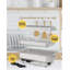 Ensemble de réchaud électrique 9QT - affichage de la température, 2 casseroles en acier inoxydable demi-taille, chauffe-aliments réglable 86-200 ° F pour la restauration, les fêtes, les restaurants - comprend une assiette à portions 2 * 1/2