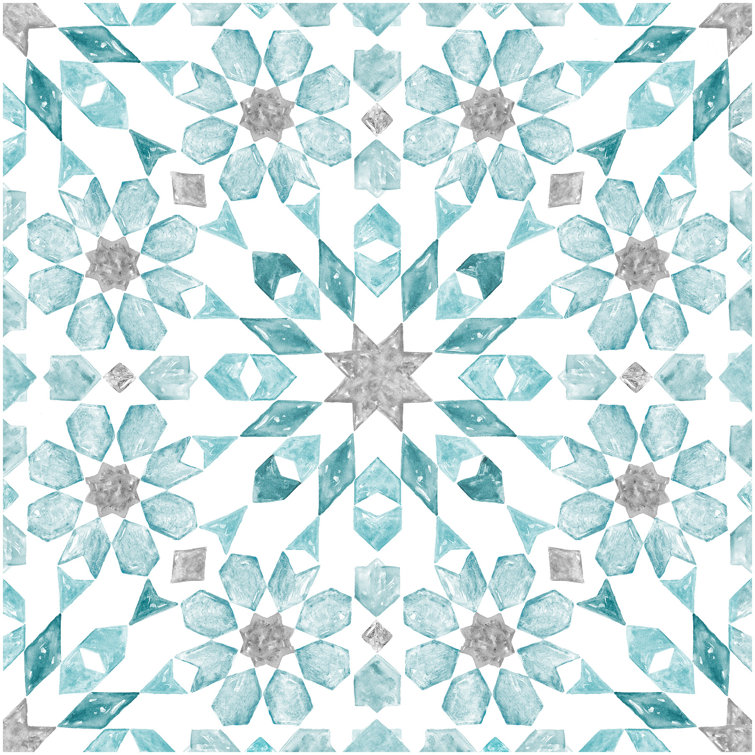 Radiance 30.48 x 30.48 cm Vinyl Tile in Green/White 10 Per Pack