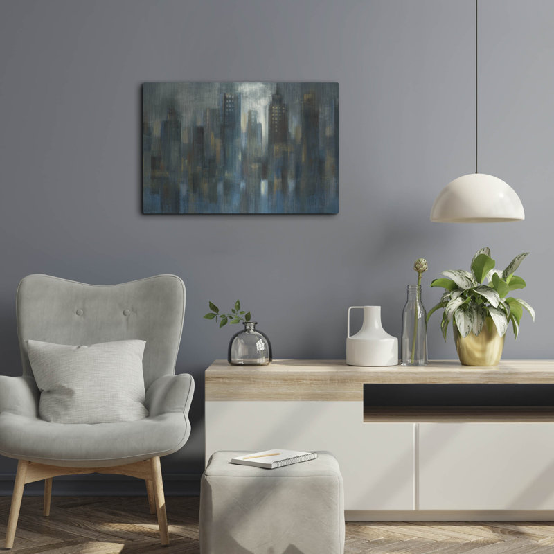 'Rhythmic Reflection C' by Silvia Vassileva Metal Wall Art, 16" H x 24" W